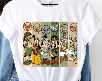 Disney Leopard Animal Kingdom, Disney Safari Shirt, Disney Friends Tee, Mouse And Friends, Mickey Safari, Disney Trip, Animal Kingdom Themed