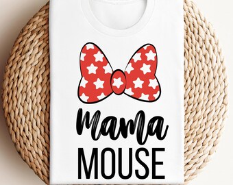 Mama Mouse Bow Shirt: Disneyland Mom Tee