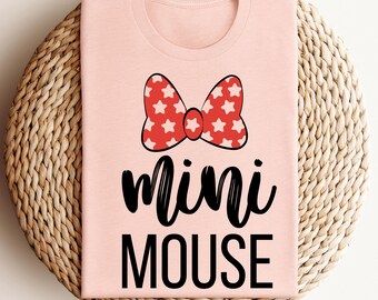 Minnie Mouse Bow Shirt, Disney Family Matching Tee