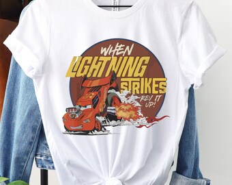When Lightning Strikes Mcqueen Shirt, Lightning McQueen 95 Shirt, Disney Cars Shirt, Disney Pixar Car Shirt, Cars Characters Shirt