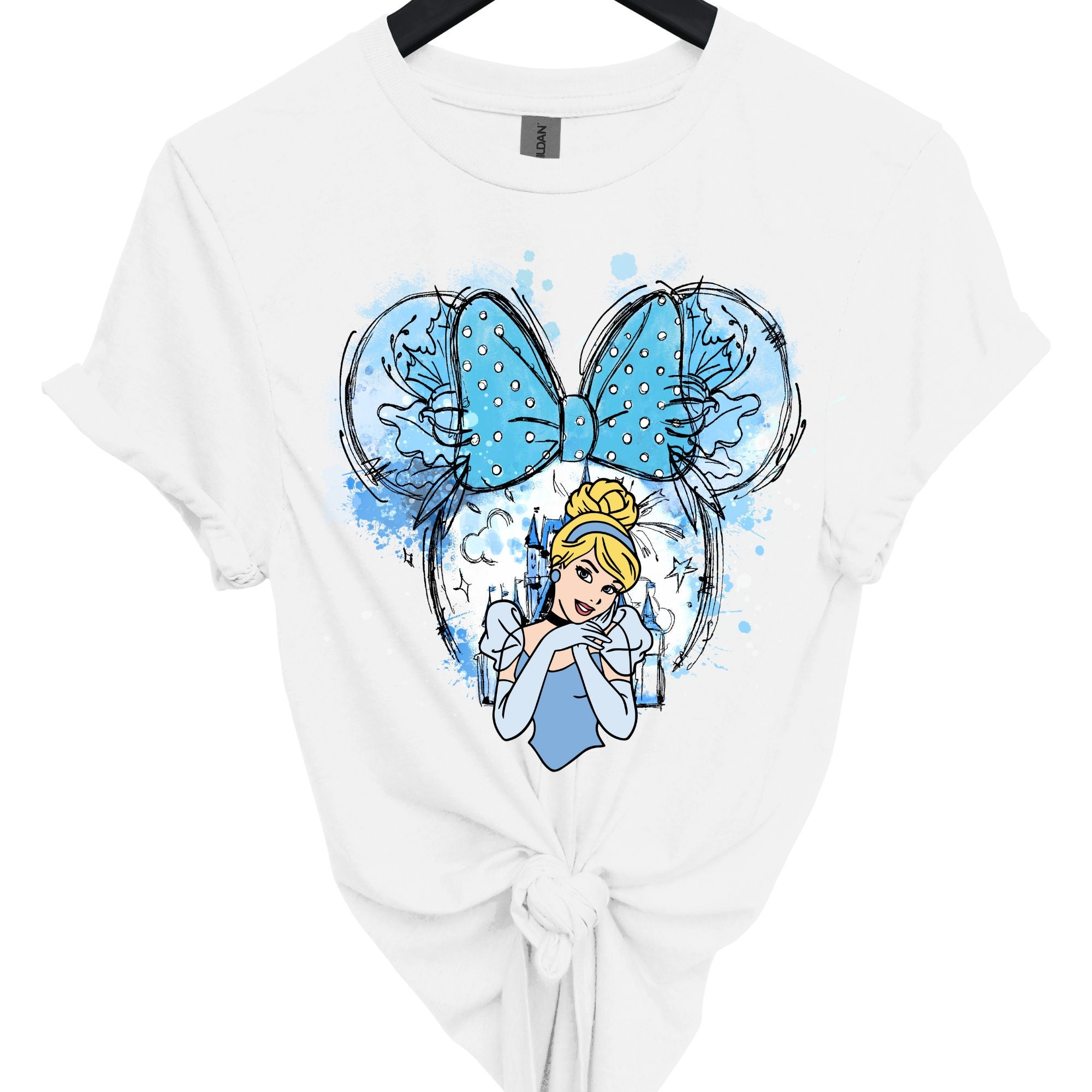 Princess Cinderella Shirt, Magic Kingdom, Minnie Ears, Disney Princess Shirt, Minnie Ears Tee, Disney Trip Birthday Girl, Watercolor Castle