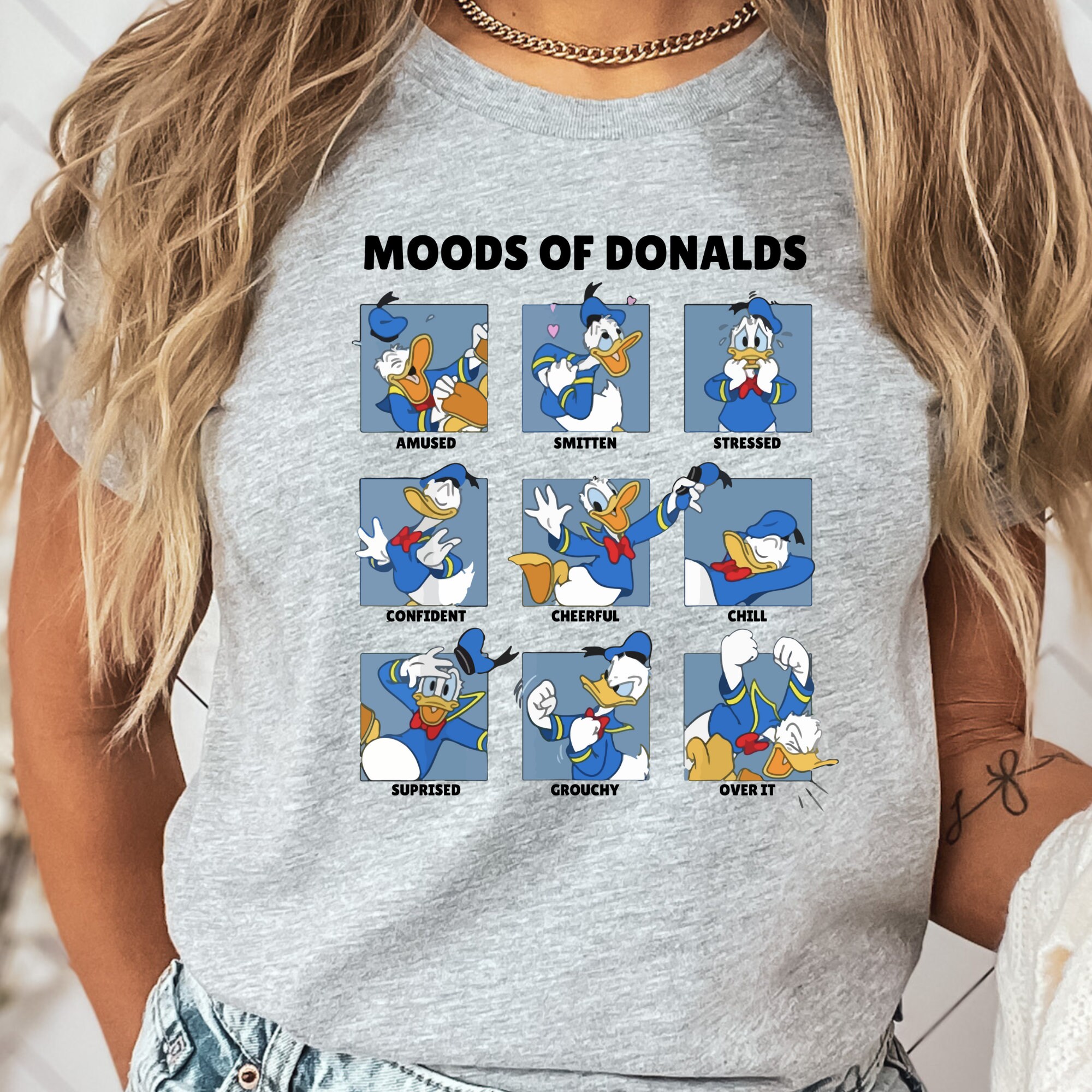 Wiederverwendbare Donald Duck Einkaufstasche – 39x34 Cm, Wasserdicht, Mit 3D-Druck
