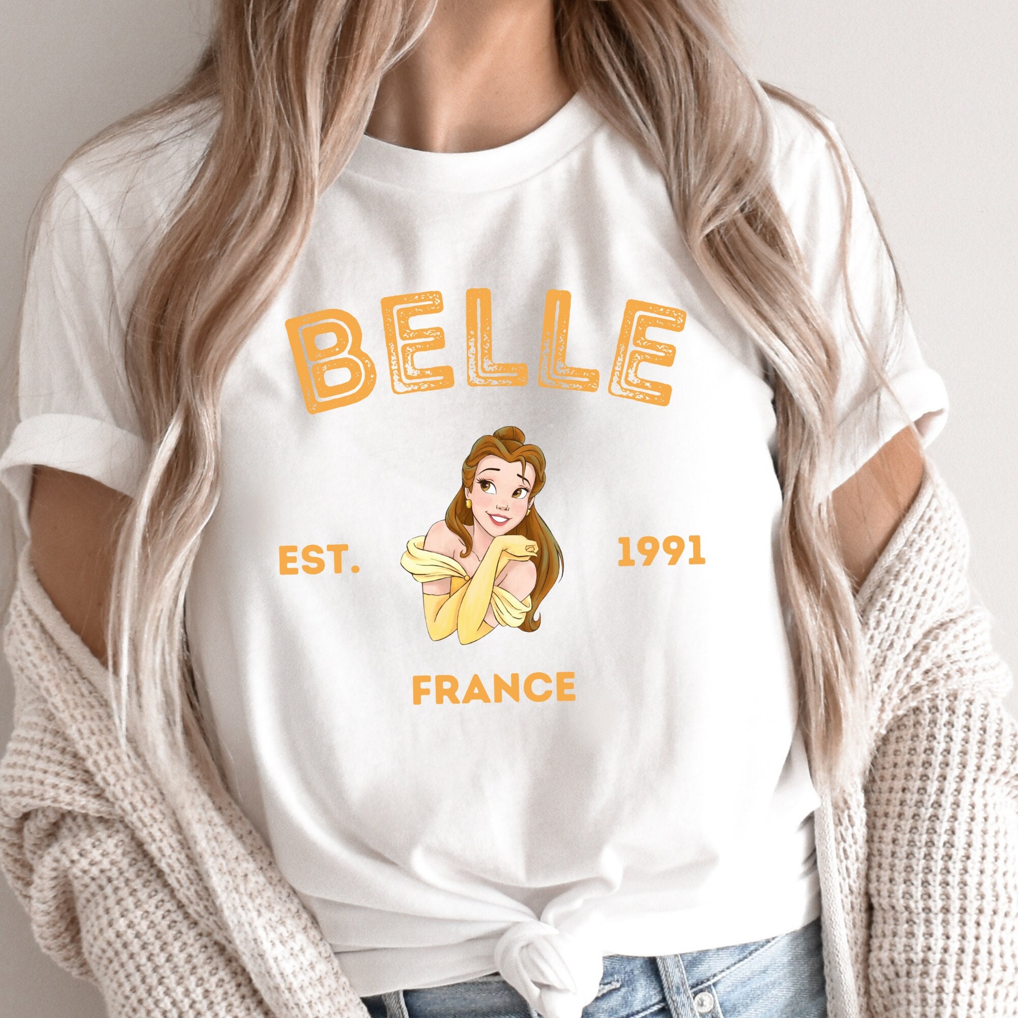 Princess Belle T-shirt: Beauty and the Beast, Disneyland Tee - Etsy