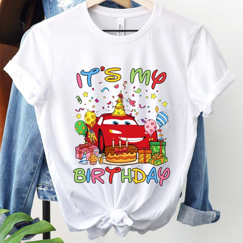 a t - shirt with the words it's my birthday on it
