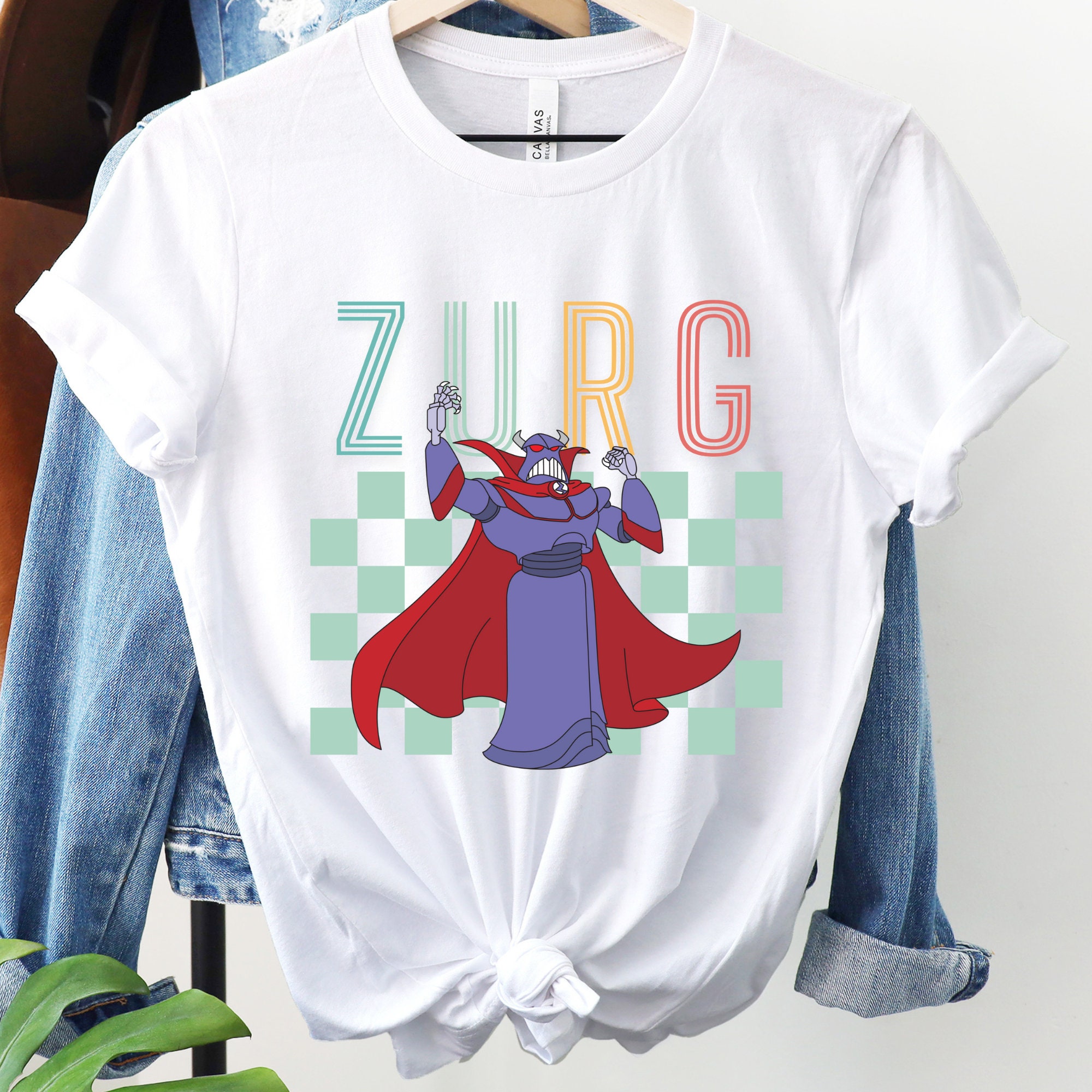 さ*に様 Toy Story Zurg Tee ホワイト Tシャツ Disney Toy Story Zurg Shirt, Toy Story Character Shirt, Zurg T