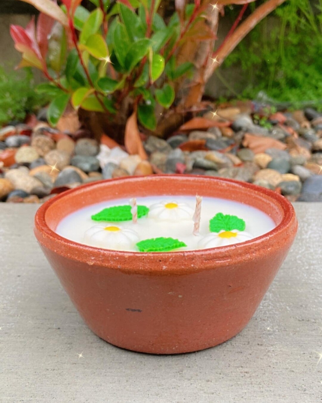 Platito Para Salsa Candle Ceramic Bowl Candle Etsy