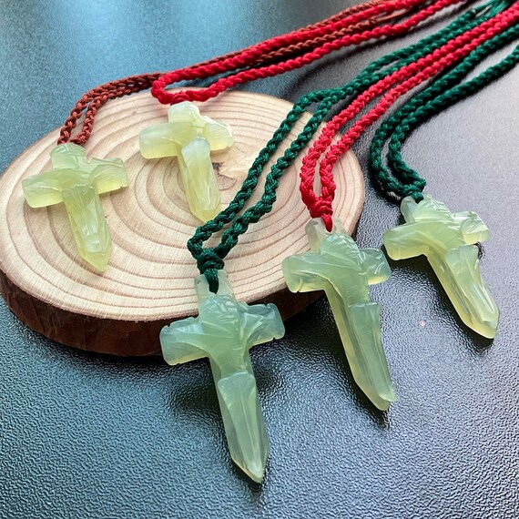 Covered Jade Jesus Pendant Talisman - Etsy