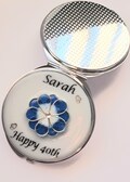Personalised gift for her, Elegant compact Mirror gift, 16th, 18th, 21st, 30th Birthday, Milestone Birthday, gifts for women, keepsake gift