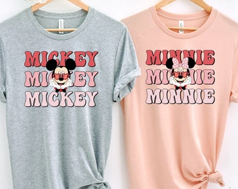Mickey and Minnie Couple Shirt, Disney Mickey Mouse Shirt, Couple Disneyland Shirt, Disney Silhouette Tee,Couple Disney Shirts,Disney Couple
