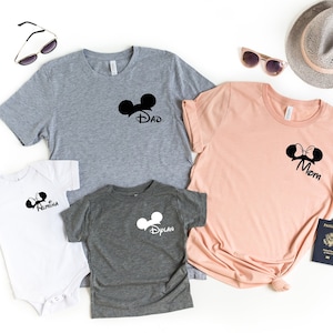 Custom Disney Family shirts, Disney shirts, Mickey Shirts, Minnie T-shirt, Disneyworld Tee, Family Disney tshirt, Unisex Shirts