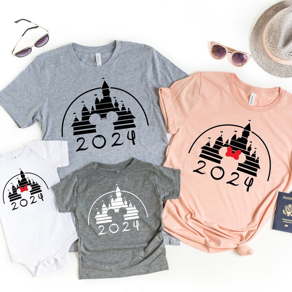 Disney Castle Family Shirt, Disney Vacation Shirt, Retro Castle 2023, Disney Mickey Minnie Shirt, Disneyland shirt, Magic Kingdom Shirts