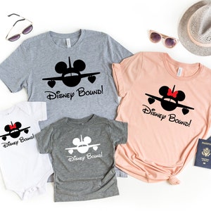 Disney Bound, Disney Airplane Design, Disney Matching Shirts, Disney Trip, Disney Shirt, Disney Family Shirts, Disney Kids Shirt