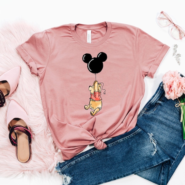 Winnie Balloon Shirt, Winnie The Pooh Shirt, Disney Trip Shirt, Disney Family Matching Shirt, Cute Winnie The Pooh T-shirts, Disney Shirt