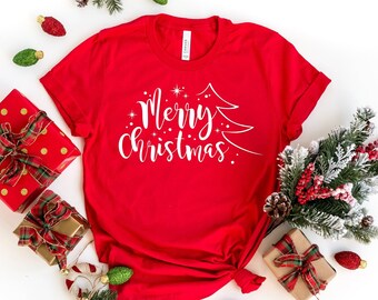 Christmas Trees Shirt, Christmas Shirts for Women, Christmas Tee, Christmas TShirt, Shirts For Christmas, Cute Merry Christmas Shirts