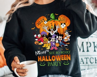 Mickey's Not So Scary Sweatshirt, Retro Disneyland Halloween Sweatshirt, Disneyworld Halloween Shirt, Spooky Season Shirt, Disney Trip Tee