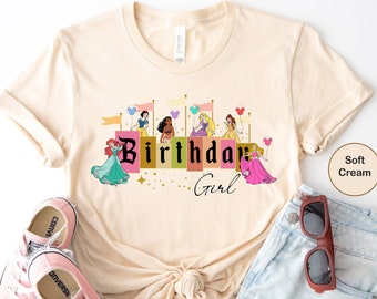 Birthday Girl Shirt, Disney Birthday Girl Shirt, Birthday Girl Princess Shirt, Family Shirt, Toddler Gift Shirt, Disney Birthday Squad Shirt