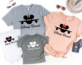 Disney Bound, Disney Airplane Design, Disney Matching Shirts, Disney Trip, Disney Shirt, Disney Family Shirts, Disney Kids Shirt