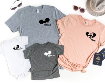 Custom Disney Family shirts, Disney shirts, Mickey Shirts, Minnie T-shirt, Disneyworld Tee, Family Disney tshirt, Unisex Shirts