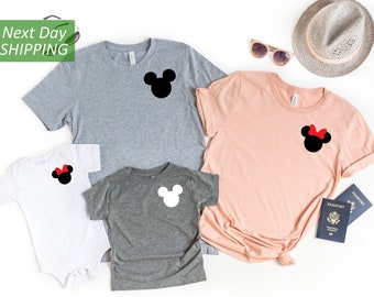 Disney Trip Shirt,Disney Pocket Mickey Head Shirt, Pocket Size Mickey, Minnie Disney Shirts, Disney Family Vacation, Disneyland Shirts