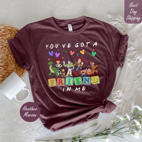 You've Got A Friend In Me, Toy Story Shirt, Toy Story, Disney World Shirt, Disney Family Shirt, Toy Story Family Shirt, Toy Story Tee Woman