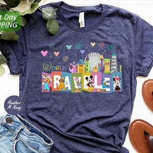 Traveler Shirt, World Traveler Shirt, Disney Traveler Shirt, Disney Family Vacation Shirt, Disney Trip Shirt, Mickey Tee, Disney Epcot Shirt