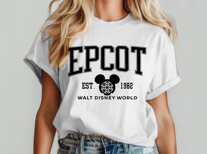Chemise Epcot Disney, t-shirt Epcot, Epcot depuis 1982, chemise World Traveler, chemise Disney vintage, chemise Disney Epcot, t-shirt voyage Epcot image 2