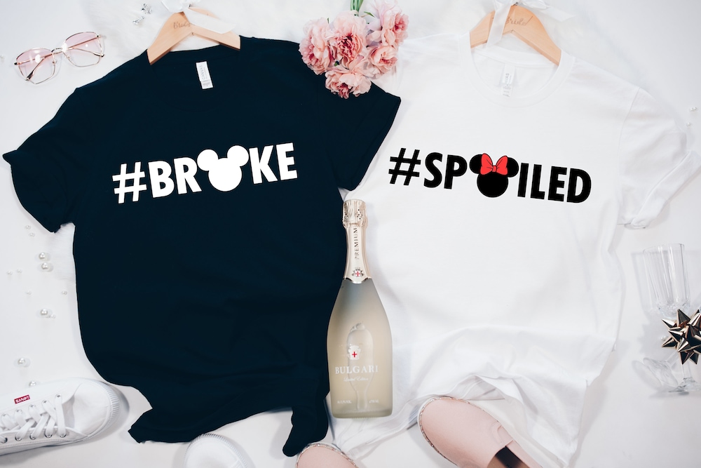 Family Shirt, Holiday Shirt,, Disney Trip Shirt, Disney Group Shirt, Funny Shirt,Broke And Spoiled Shirts, Couple Shirt, Anniversary Shirts Foxyshop