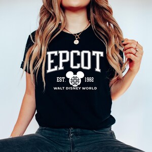 Chemise Epcot Disney, t-shirt Epcot, Epcot depuis 1982, chemise World Traveler, chemise Disney vintage, chemise Disney Epcot, t-shirt voyage Epcot image 6