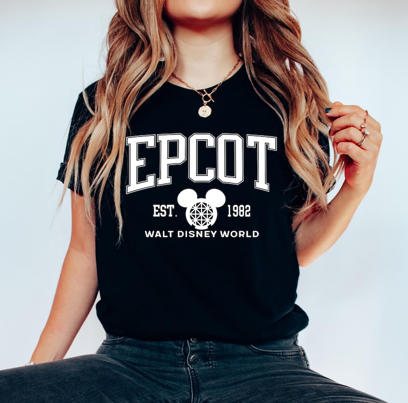 Chemise Epcot Disney, t-shirt Epcot, Epcot depuis 1982, chemise World Traveler, chemise Disney vintage, chemise Disney Epcot, t-shirt voyage Epcot image 6