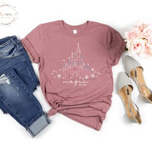 Magical Disney Castle Shirt, Disney Family Shirt, Disneyworld Shirt, Disney Shirts For Family, Disney Shirts, Disneyland Shirt, Disney Trip image 3