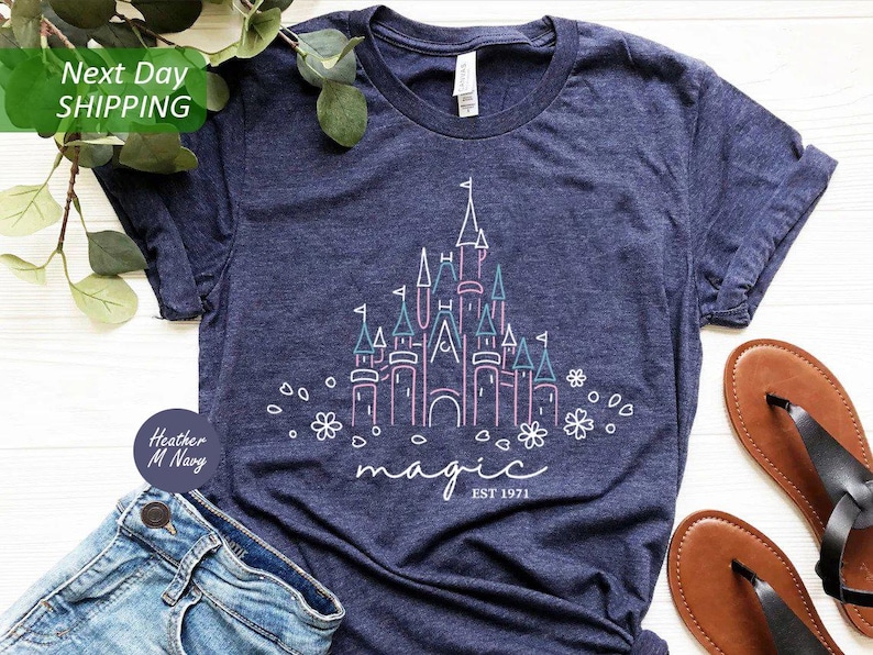 Magical Disney Castle Shirt, Disney Family Shirt, Disneyworld Shirt, Disney Shirts For Family, Disney Shirts, Disneyland Shirt, Disney Trip image 1