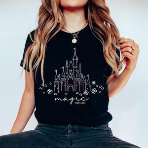 Magical Disney Castle Shirt, Disney Family Shirt, Disneyworld Shirt, Disney Shirts For Family, Disney Shirts, Disneyland Shirt, Disney Trip image 2