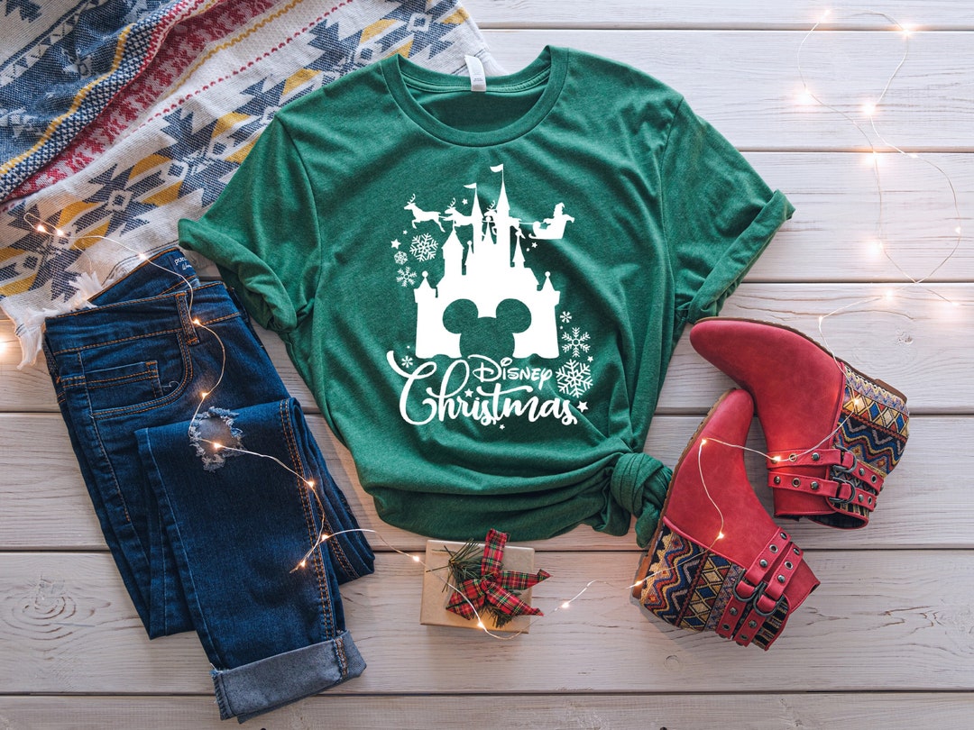 Disney Christmas Shirt Most Magical Time Shirt Disneyland Etsy
