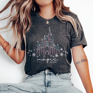 Magical Disney Castle Shirt, Disney Family Shirt, Disneyworld Shirt, Disney Shirts For Family, Disney Shirts, Disneyland Shirt, Disney Trip image 4