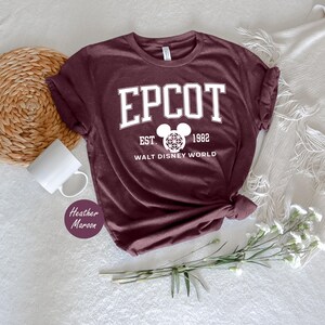 Chemise Epcot Disney, t-shirt Epcot, Epcot depuis 1982, chemise World Traveler, chemise Disney vintage, chemise Disney Epcot, t-shirt voyage Epcot image 5