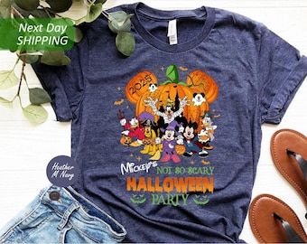 Mickey's Not So Scary Halloween Party Shirts, Disney Halloween Shirts, Mickey and Minnie Halloween Family Shirts, Halloween Shirt