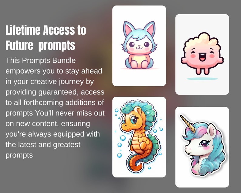 100 Kawaii Stickers Midjourney Prompts AI Cute Kawaii Stickers Ai