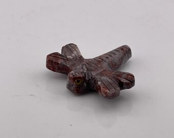 Nueva Libélula Libélula Animal Espiritual Espiritual Hecho a Mano Piedra Hecha a Mano Hecho en Perú Envío Gratis