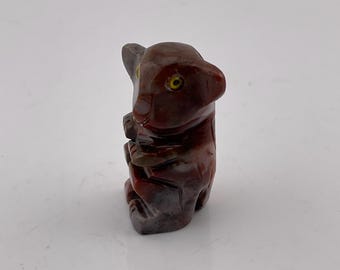 Nuevo Koala Animal Espiritual Hecho a Mano Piedra Artesanal Hecho en Perú Envío Gratis