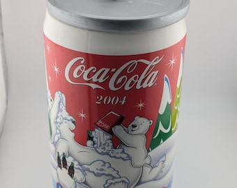 New in Box Vintage Coca Cola Ceramic Cookie Jar Gibson Free