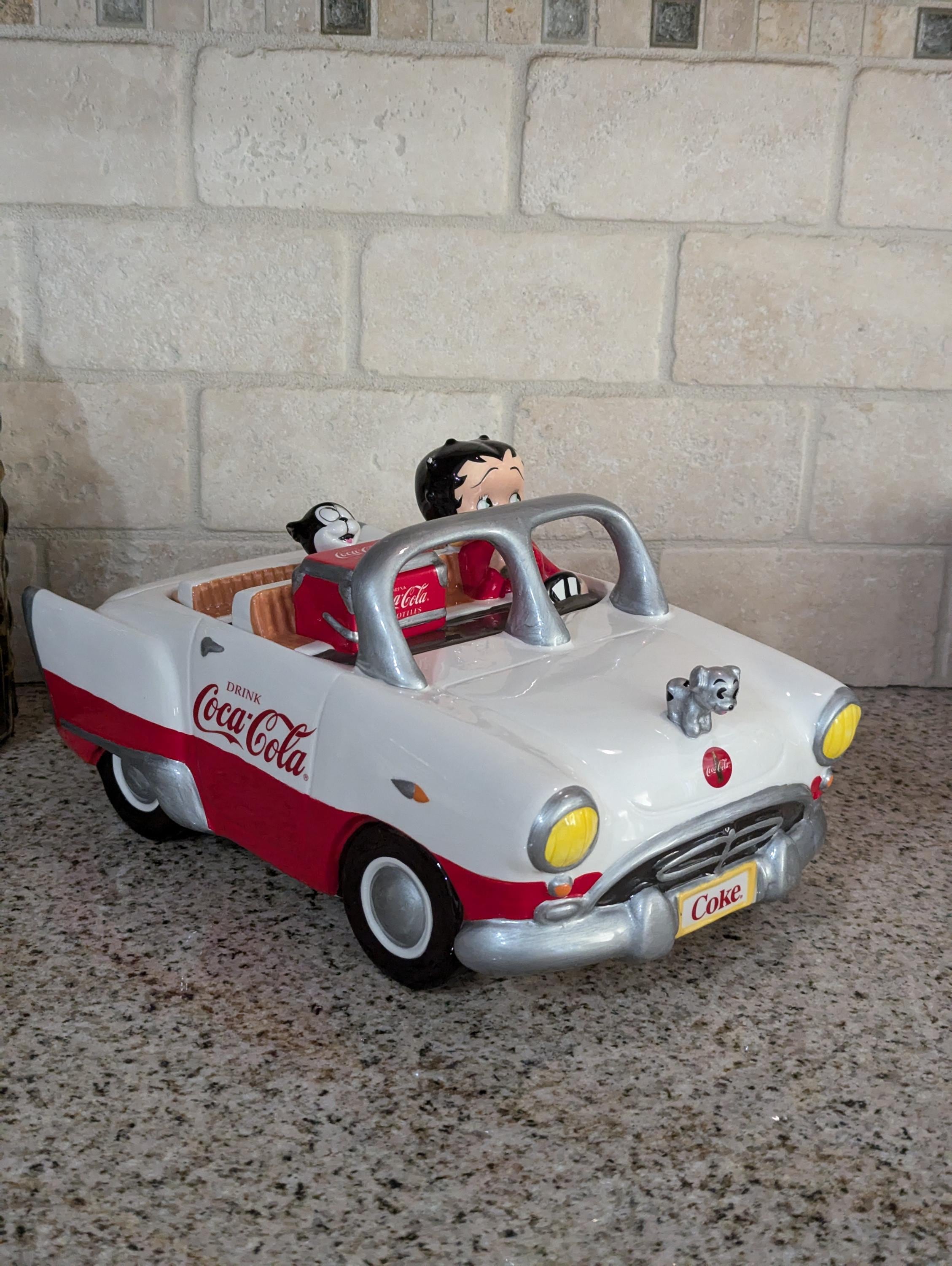 Like New Vintage Rare Betty Boop Coca Cola Cookie Jar Free