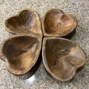 Wooden Heart Dish — Flowers by Gabrielle