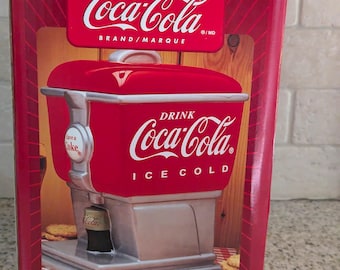 New in Box Vintage Coca Cola Ceramic Fountain Soda Dispenser