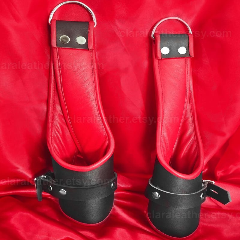 Handmade Real Leather Ankle Or Wrist Suspension Restraint Cuffs- CUFF2