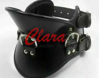 Black Faux Leather or PVC Neck Corset/choker 