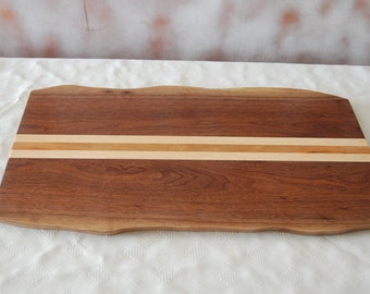 Handcrafted,  Walnut, Maple and Cherry One of a Kind Charcuterie Serving Board