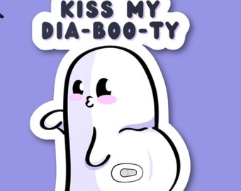 Diabetes Sticker, T1d Sticker, T1d Mom, Type 1 Diabetes Sticker, Dexcom, Ghost Sticker, Halloween 2024, Omnipod, Insulin, Halloween