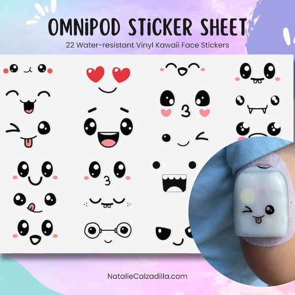 Stickers Omnipod, Stickers Diabète, Stickers T1d, Diabète de type 1, Stickers Diabétique, Stickers Omnipod 5, Sensibilisation Au Diabète, Maman T1d