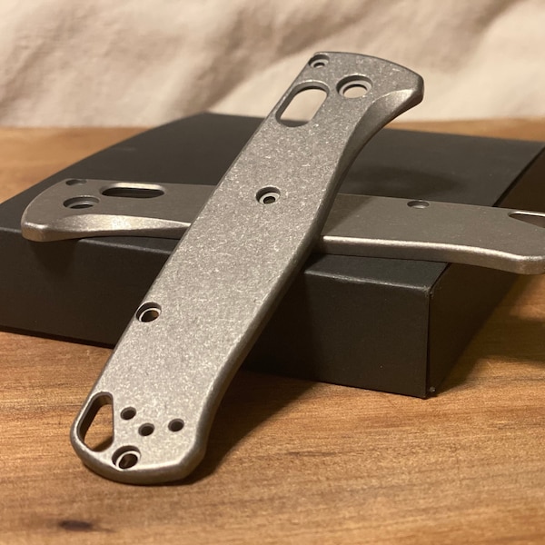 Benchmade Bugout Titanium Scales - Stonewash Finish