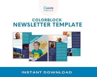 Nonprofit Newsletter Template || A simple template to share stories and events
